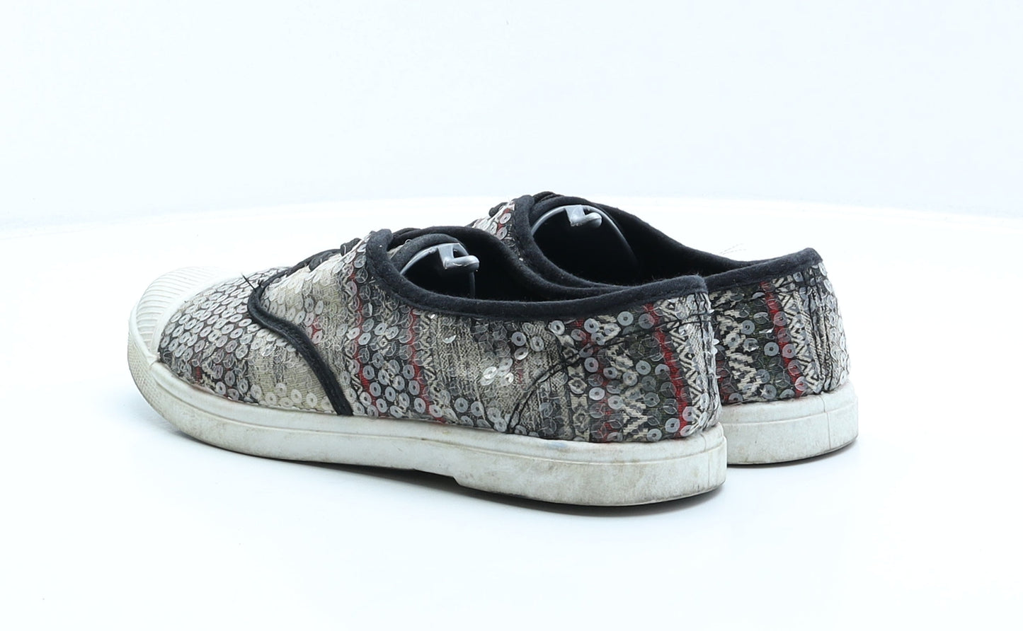 Preworn Womens Multicoloured Geometric Fabric Trainer UK 6.5 40