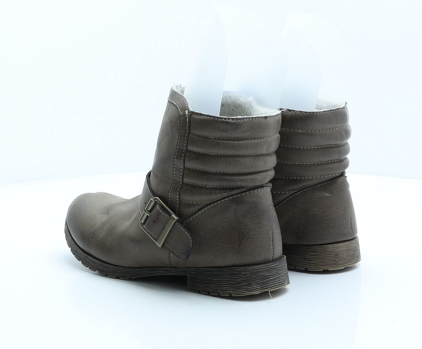 Atmosphere Womens Brown Synthetic Shearling Style Boot UK 5 38