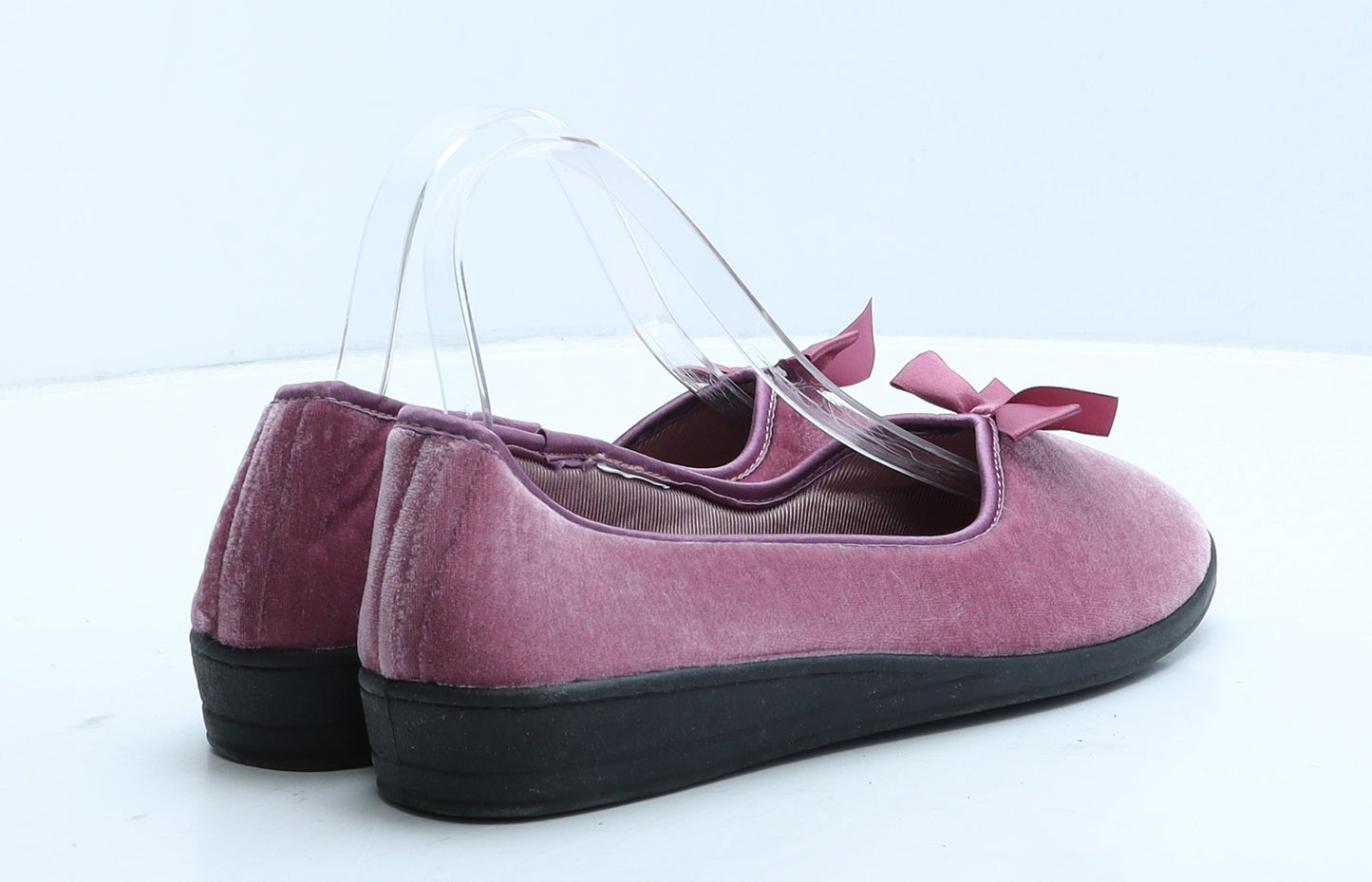Preworn Womens Pink Suede Loafer Slipper UK - House Slippers