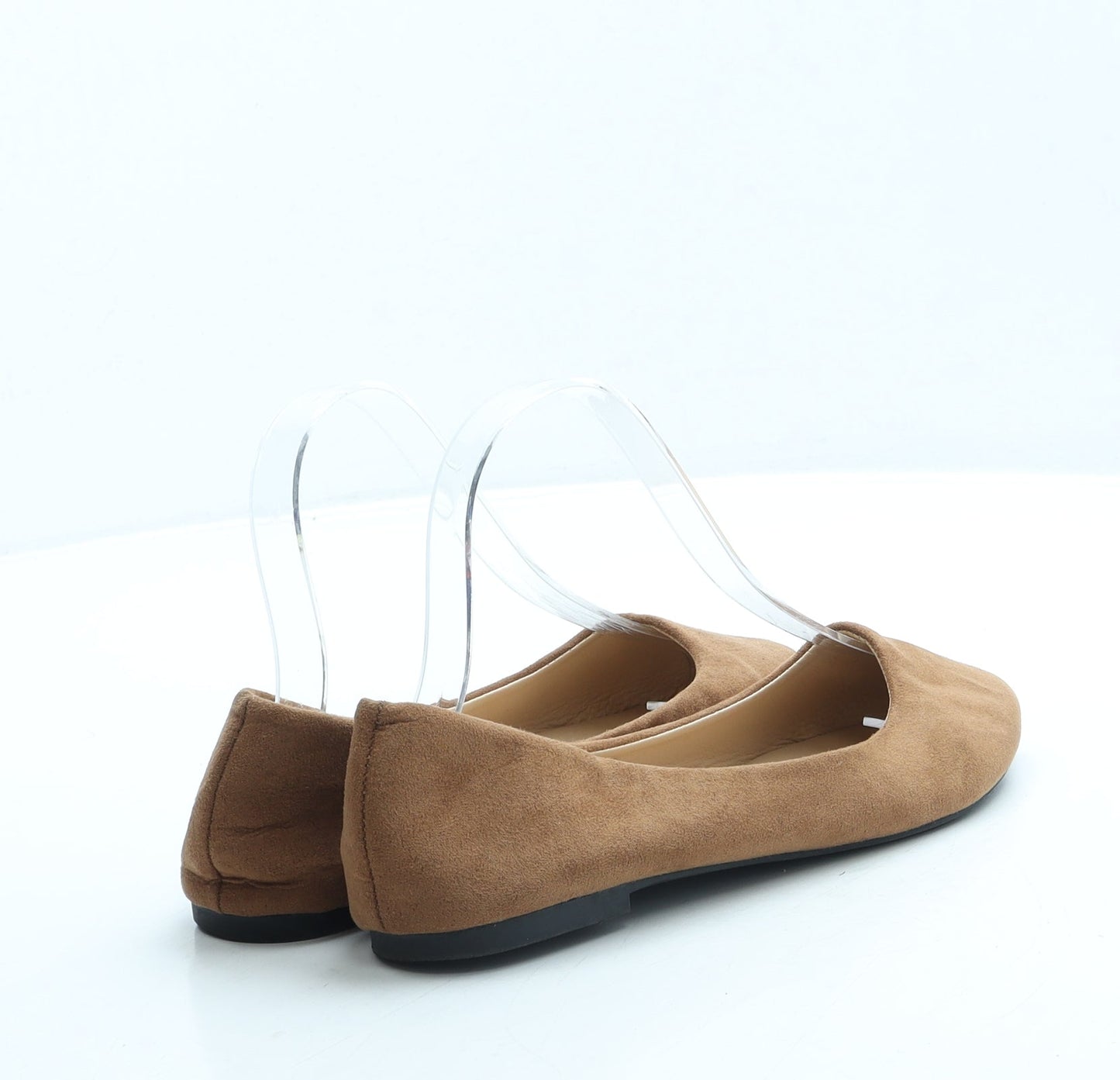 Pep&Co Womens Brown Suede Slip On Flat UK 4 37