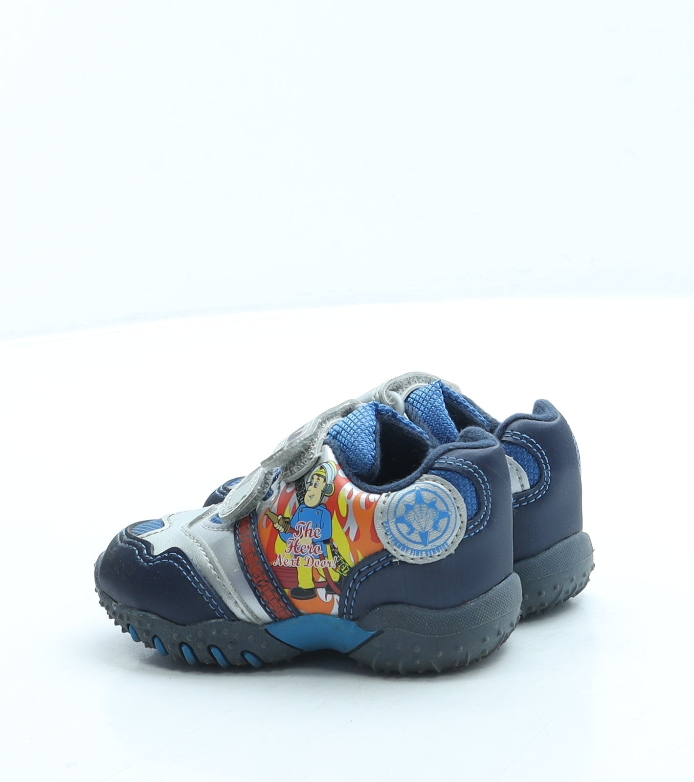 Preworn Boys Blue Polyester Trainer UK 4 - Fireman Sam