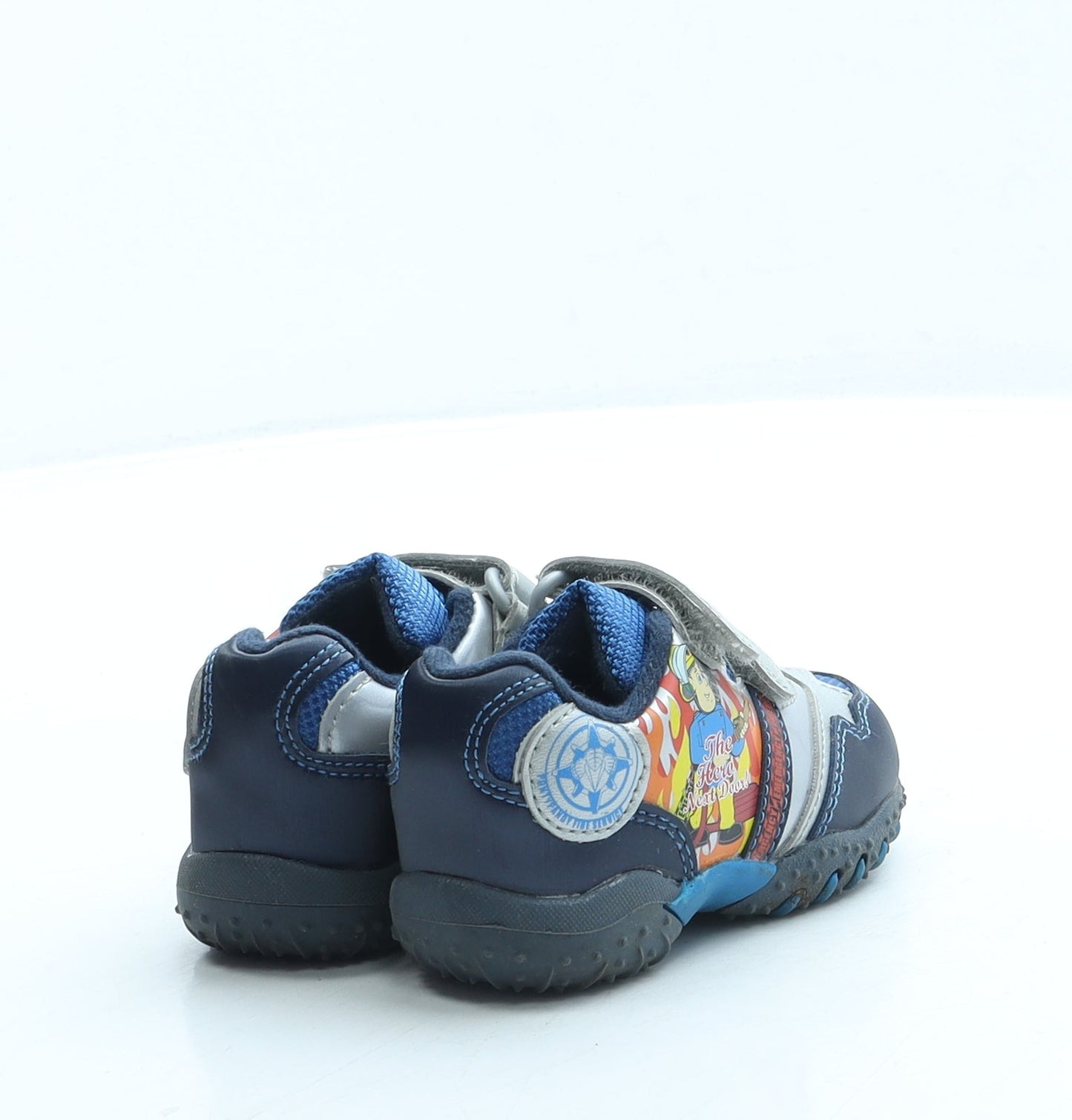 Preworn Boys Blue Polyester Trainer UK 4 - Fireman Sam