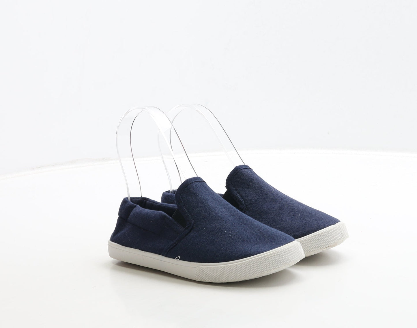 Primark Boys Beige Fabric Slip On Casual UK 11 29