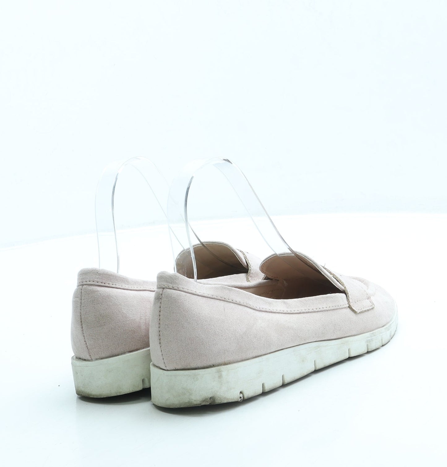 Primark Womens Pink Suede Loafer Flat UK 4 37