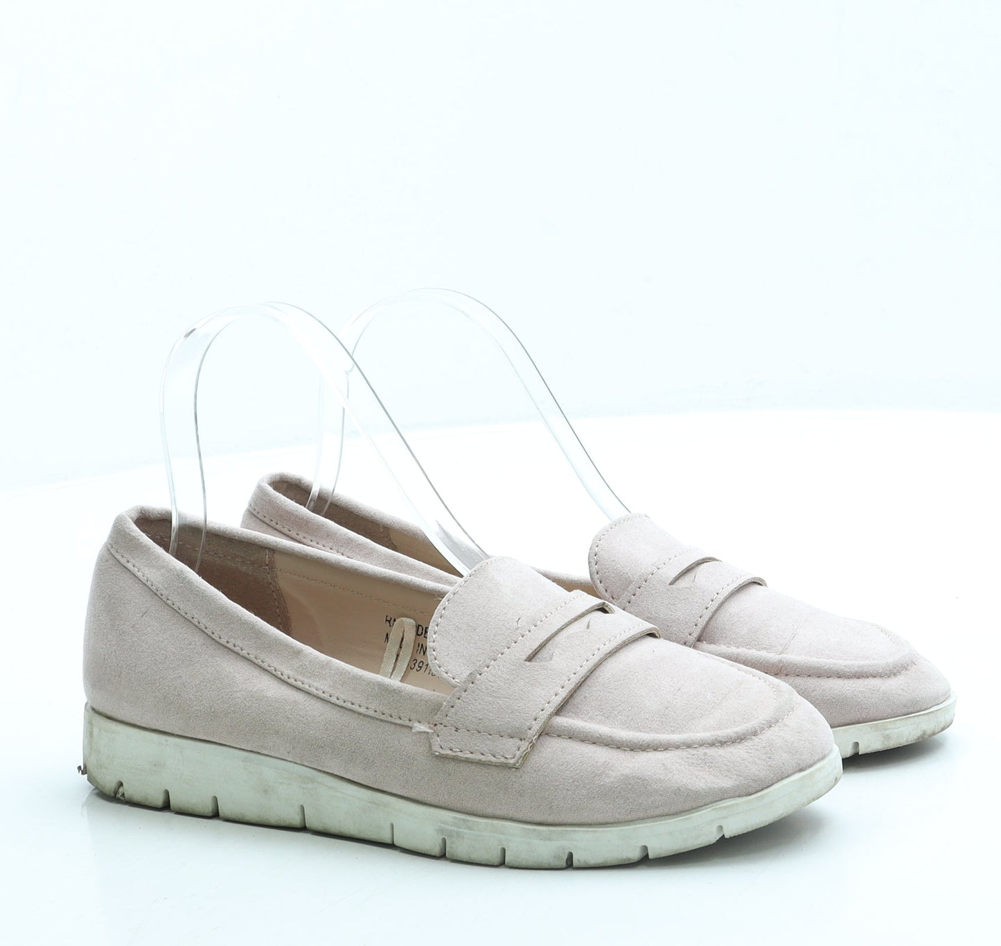 Primark Womens Pink Suede Loafer Flat UK 4 37