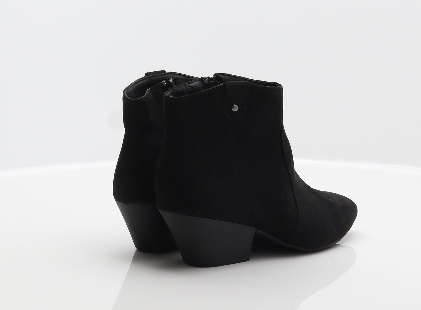 George Womens Black Polyester Bootie Boot UK 4 37