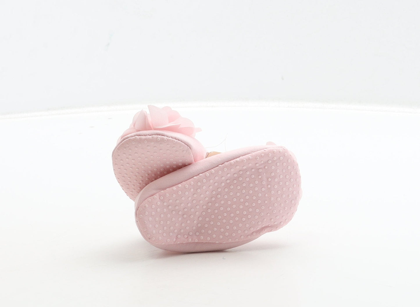 George Girls Pink Fabric Mary Jane Flat UK 0-6 Months