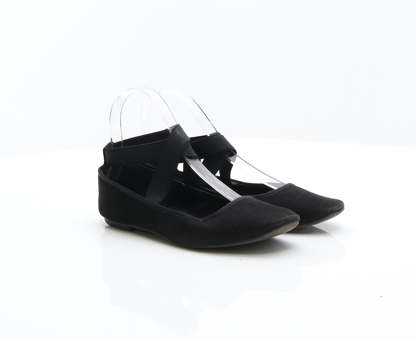 Atmosphere Womens Black Suede Ballet Flat UK 3 36