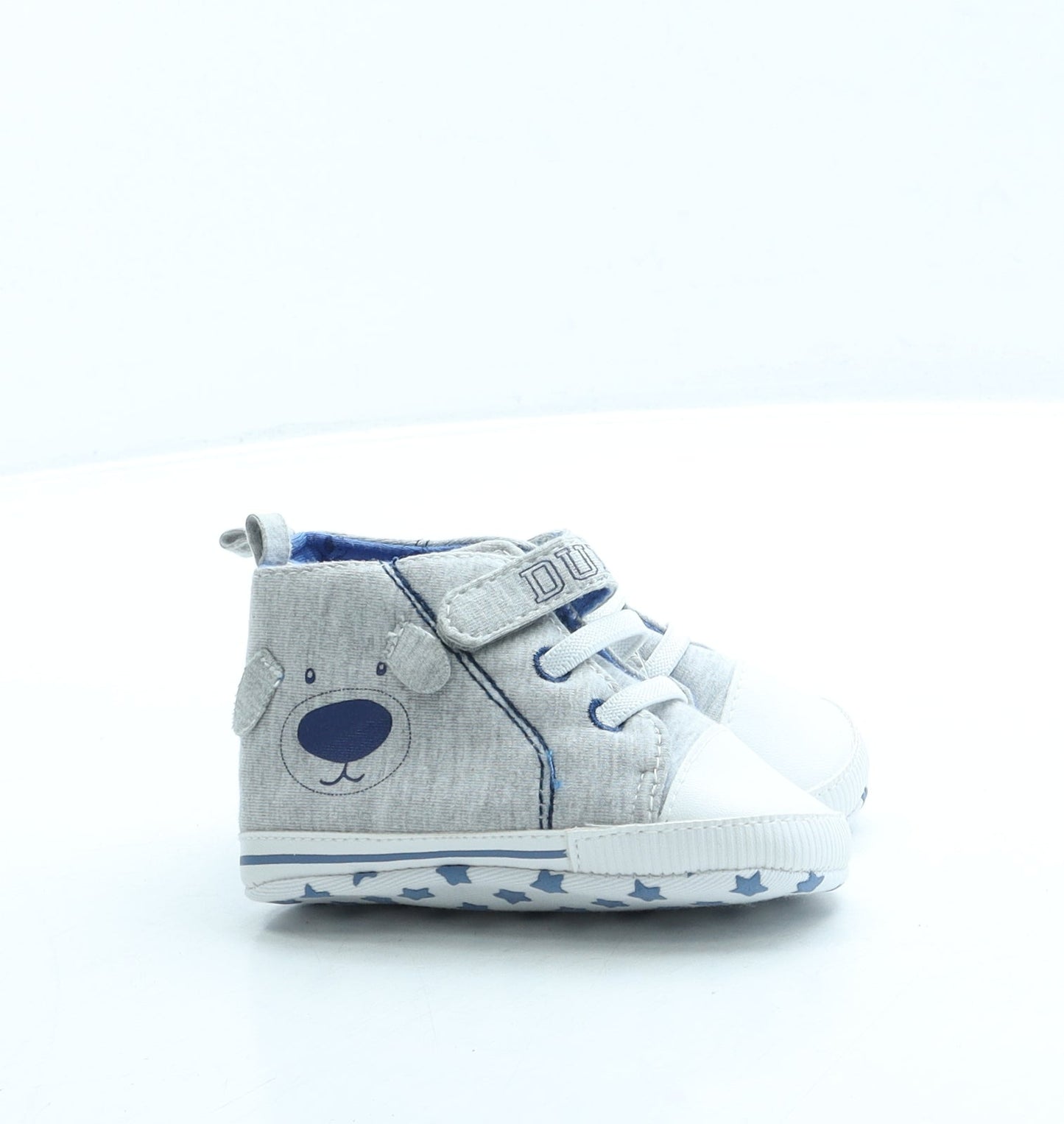 Matalan Boys Grey Polyester Sneaker Trainer UK 12-18 Months - Puppy