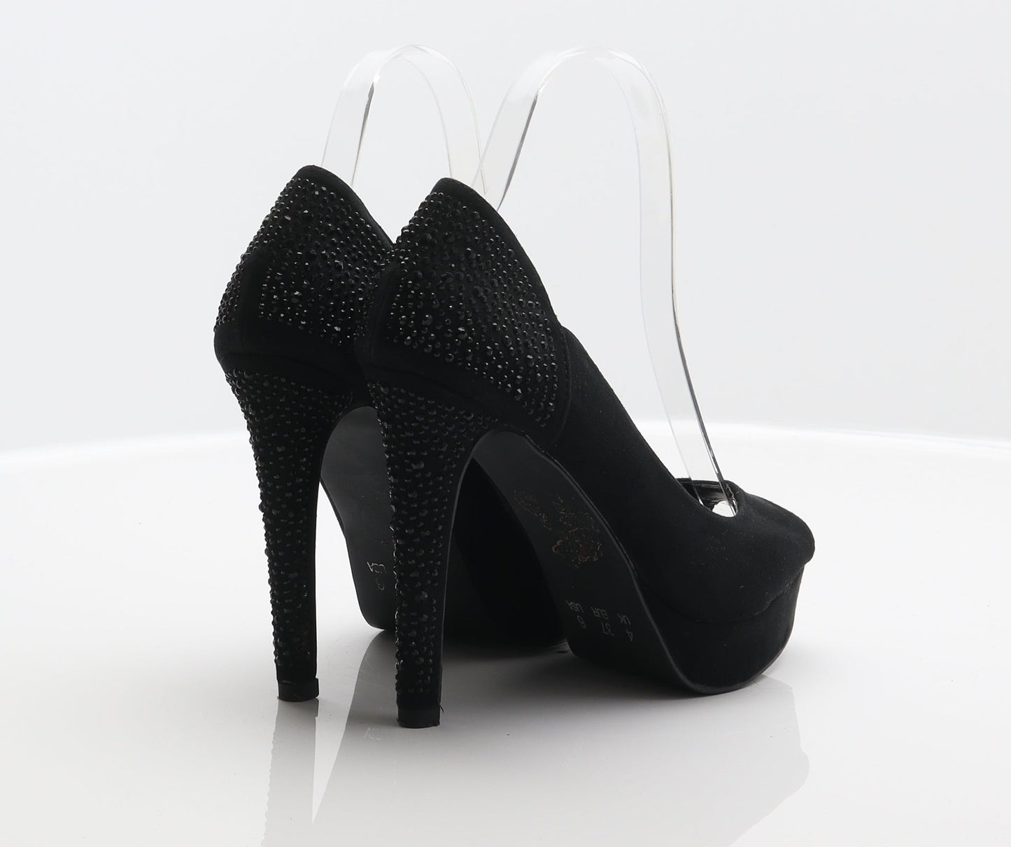 Atmosphere Womens Black Polyester Court Heel UK 4 37