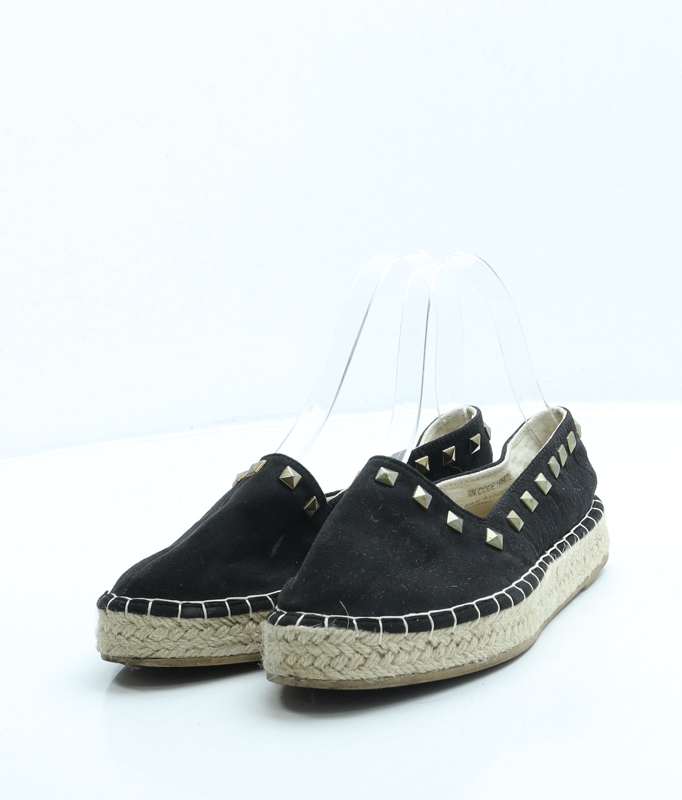 Primark Womens Black Fabric Espadrille Sandal UK 3 36 US 5