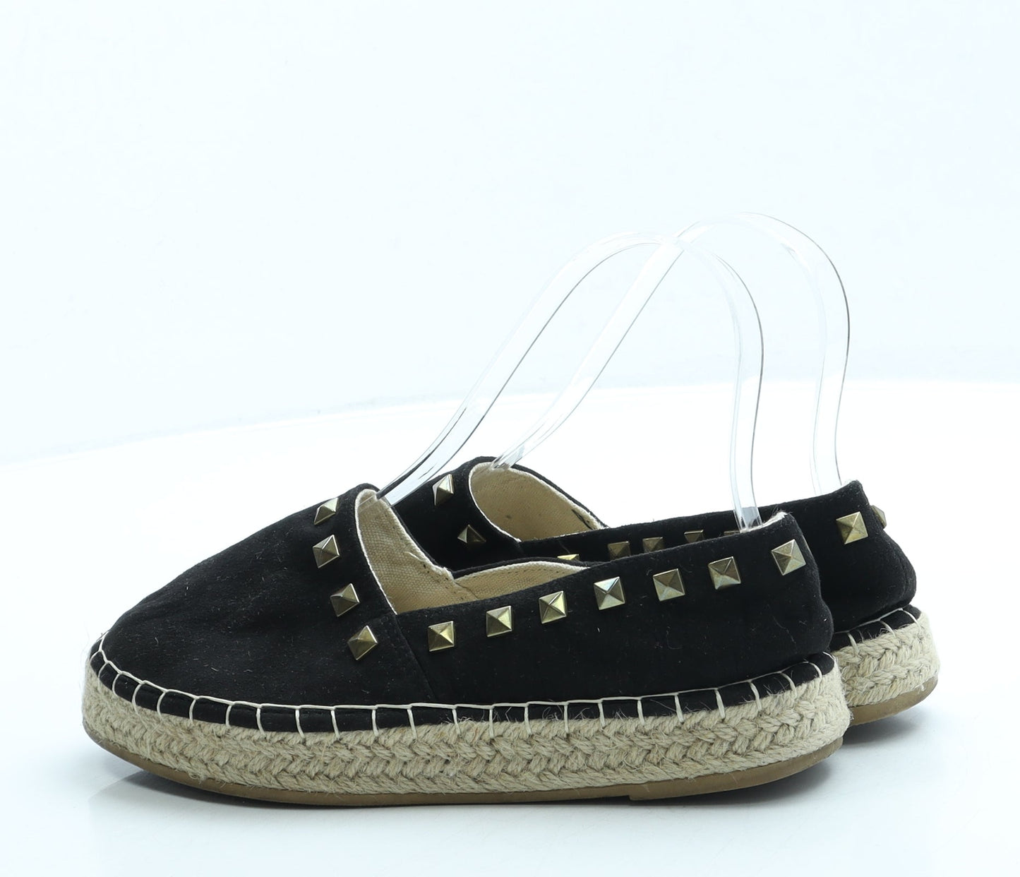 Primark Womens Black Fabric Espadrille Sandal UK 3 36 US 5