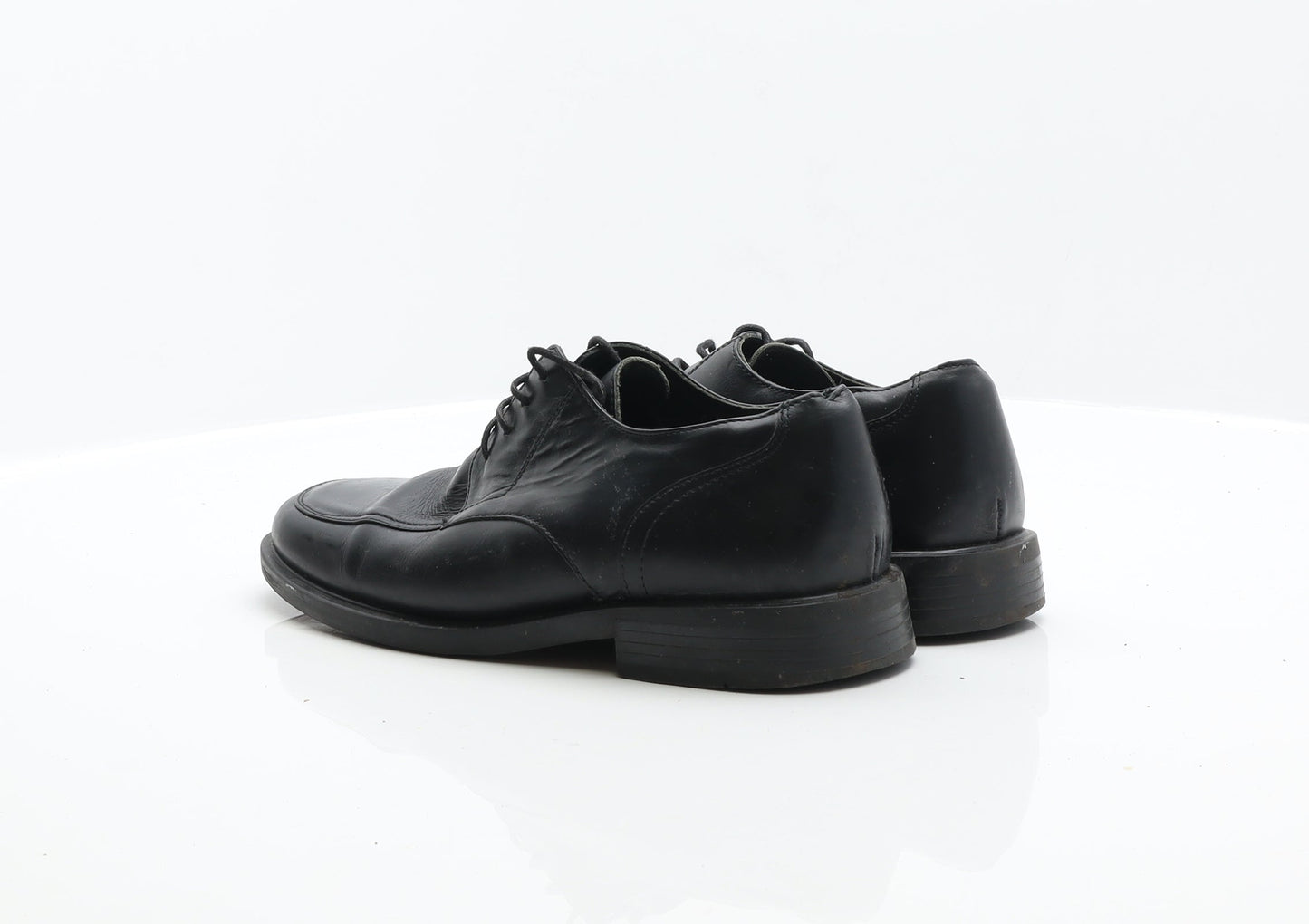 George Mens Black Leather Oxford Dress UK 7.5 41