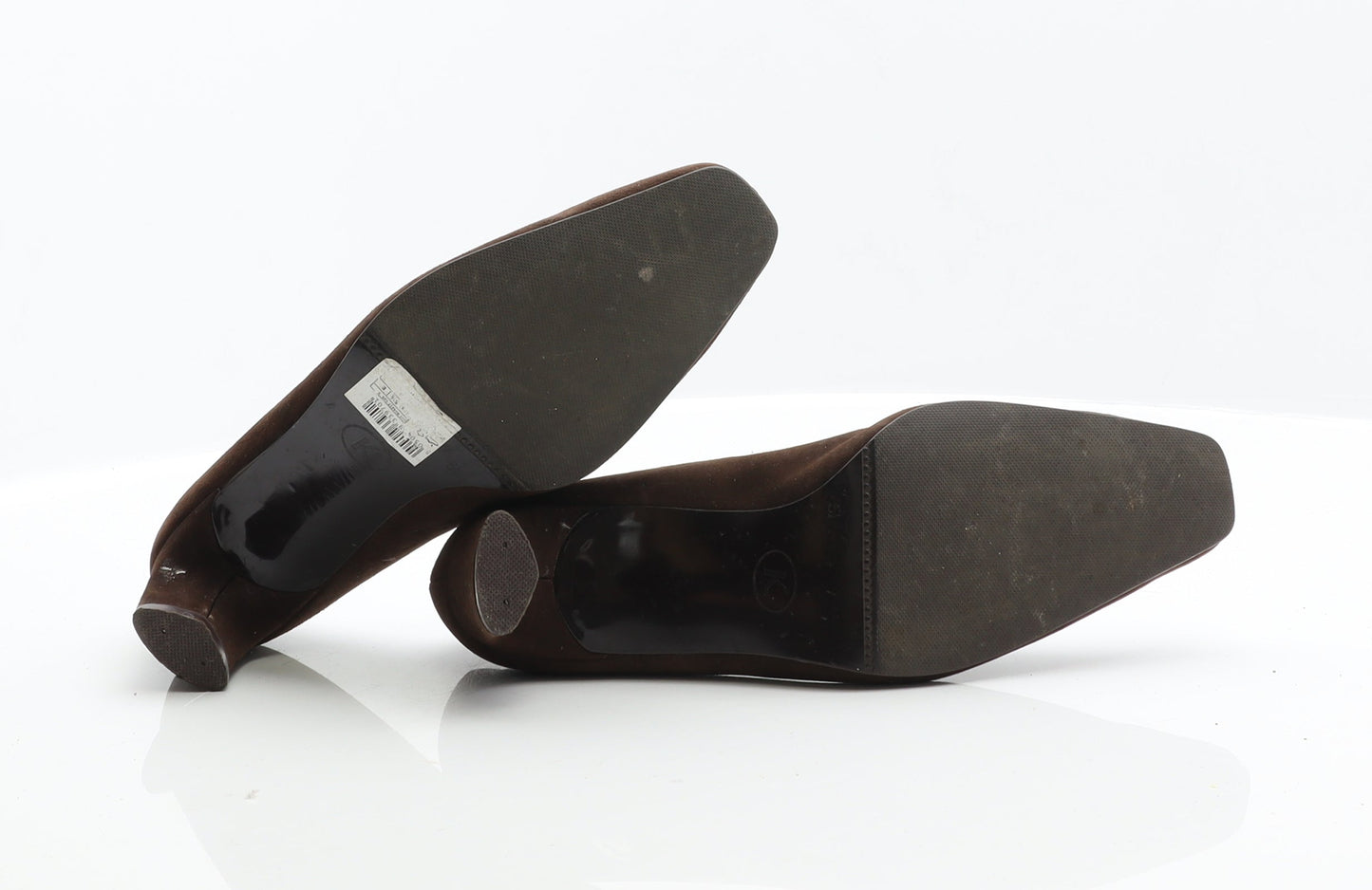 Preworn Womens Brown Suede Mule Heel UK 5.5