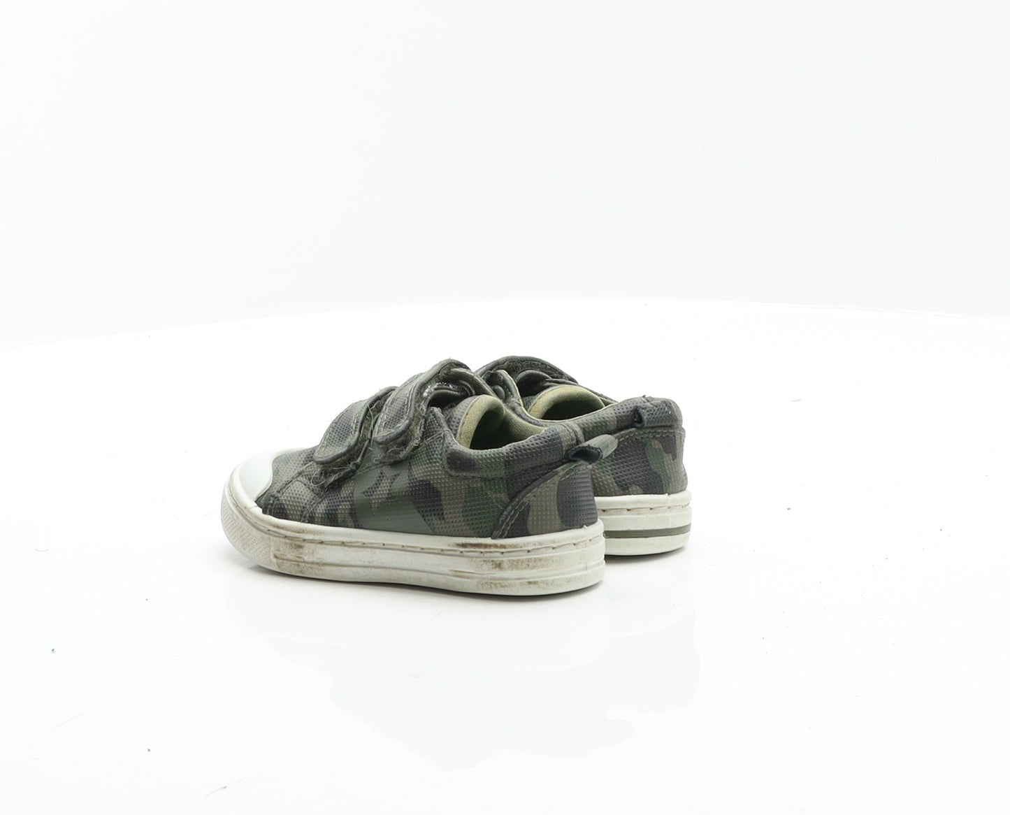 F&F Boys Green Camouflage Leather Wellies Trainer UK 5 22