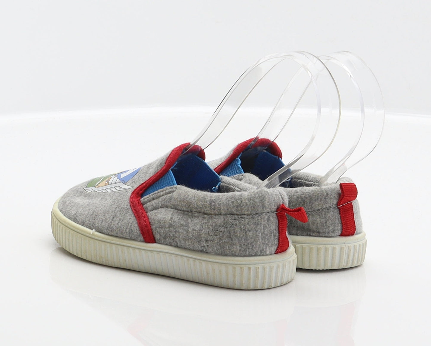 F&F Boys Grey Polyester Slip On Casual UK 6 23 - Marvel, Avengers