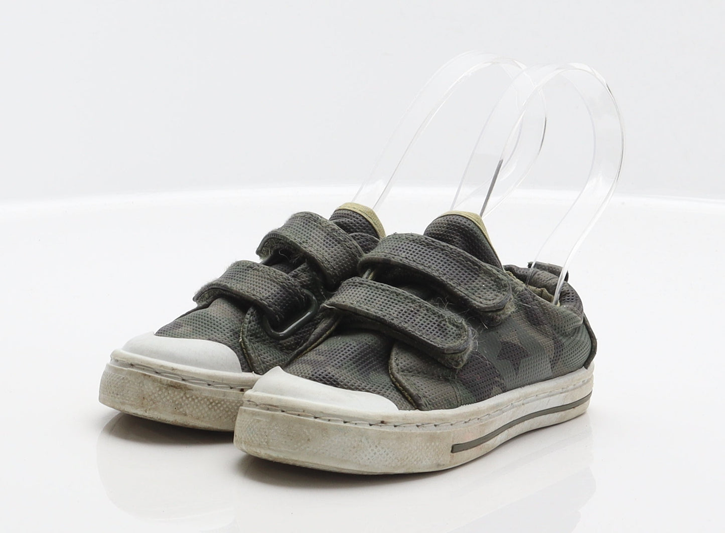 F&F Boys Green Camouflage Synthetic Trainer UK 6 23