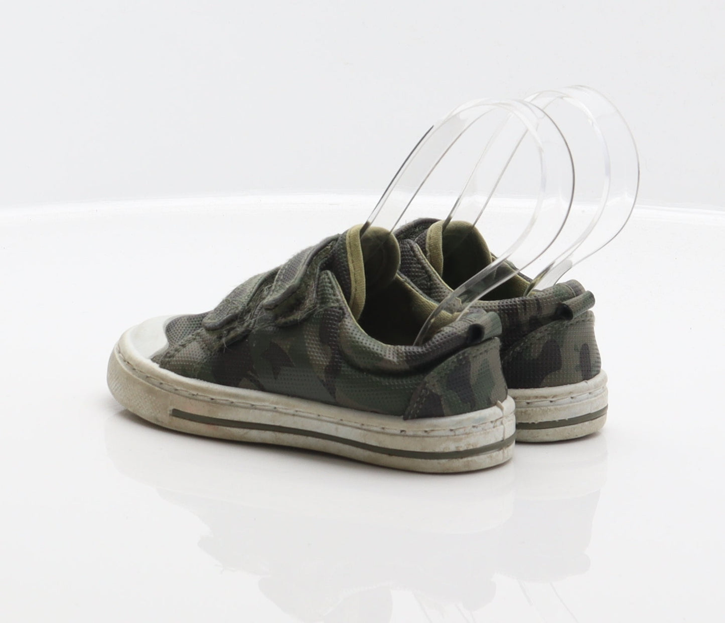 F&F Boys Green Camouflage Synthetic Trainer UK 6 23