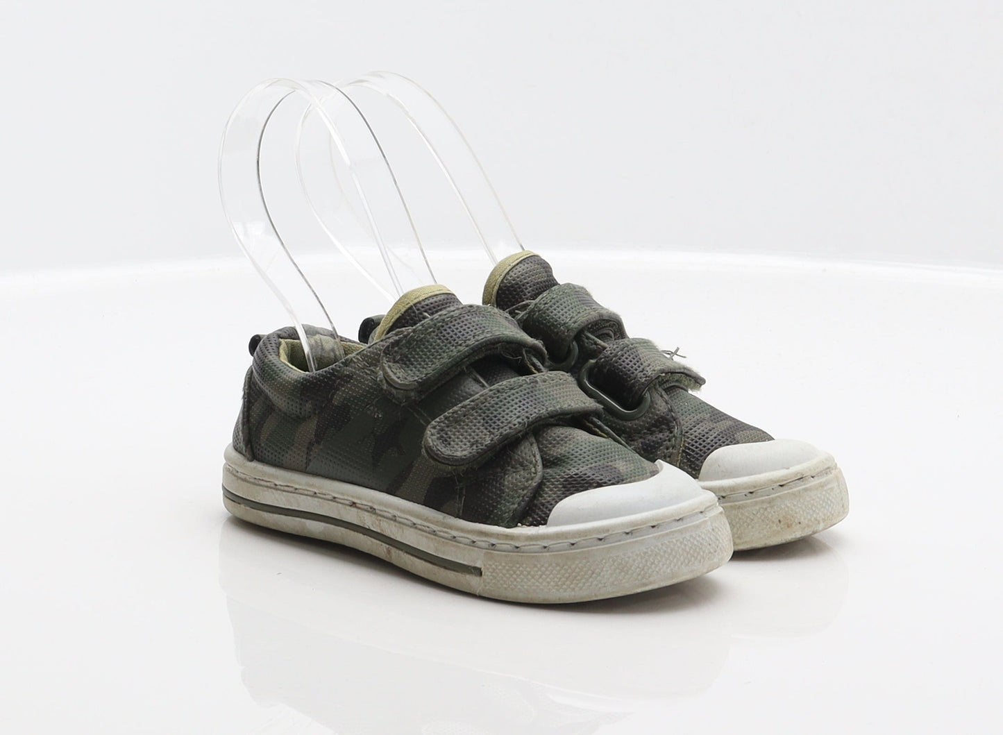 F&F Boys Green Camouflage Synthetic Trainer UK 6 23