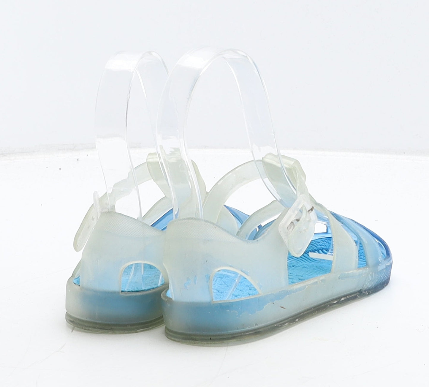 Preworn Boys Blue Rubber Fisherman Sandal UK 8.5 26