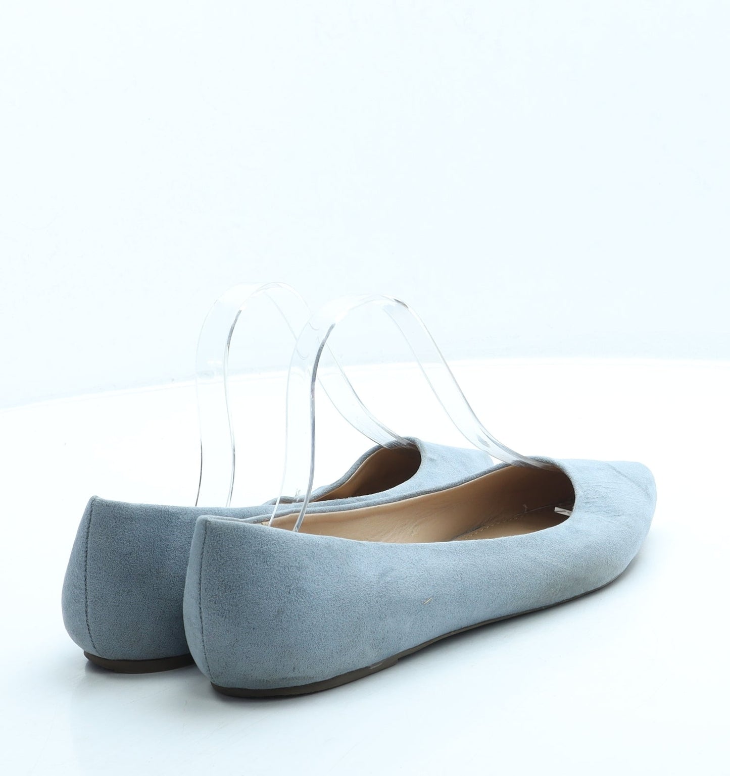George Womens Blue Suede Flat UK 7