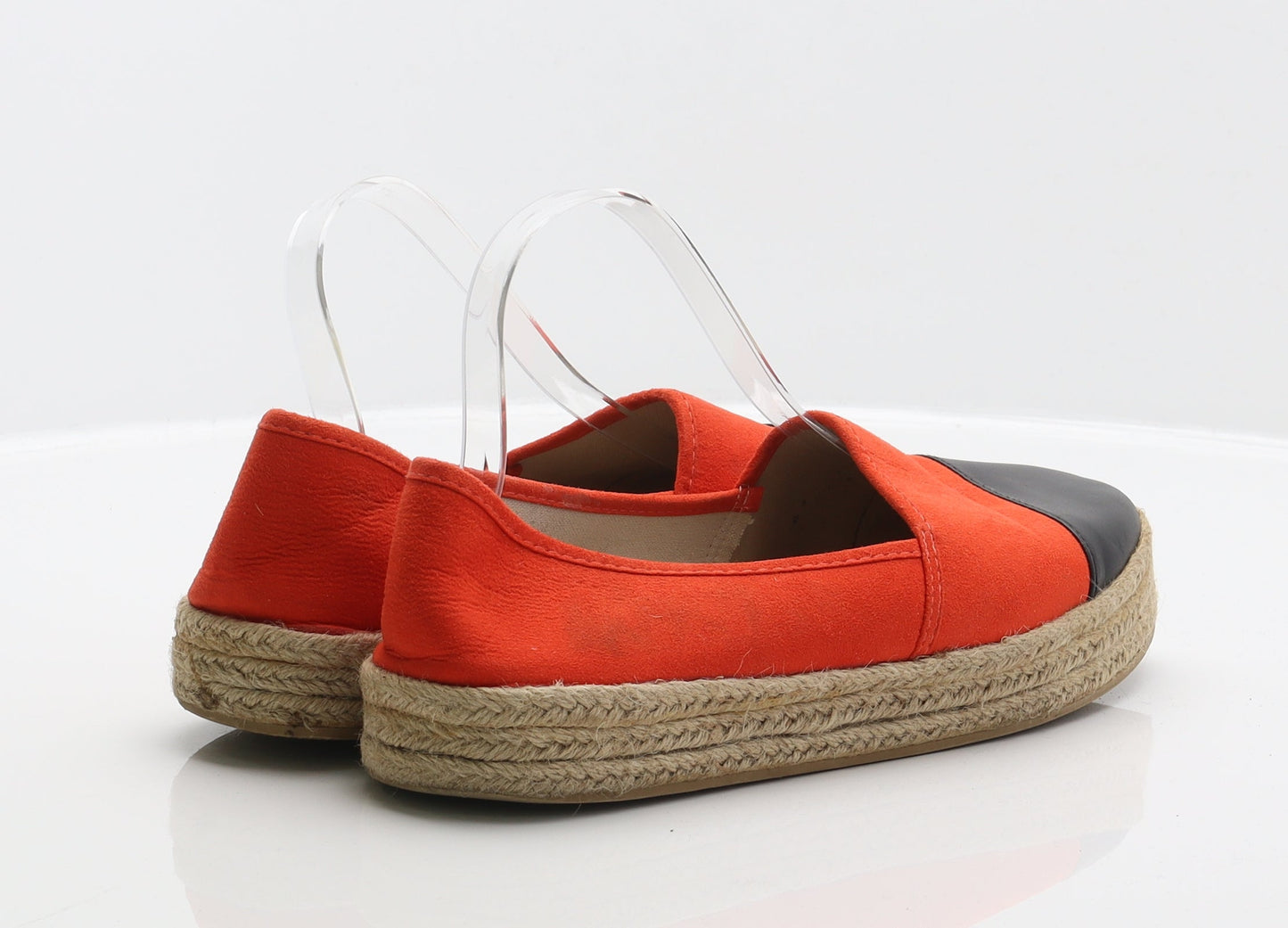 Primark Womens Orange Polyester Espadrille Flat UK 8 41