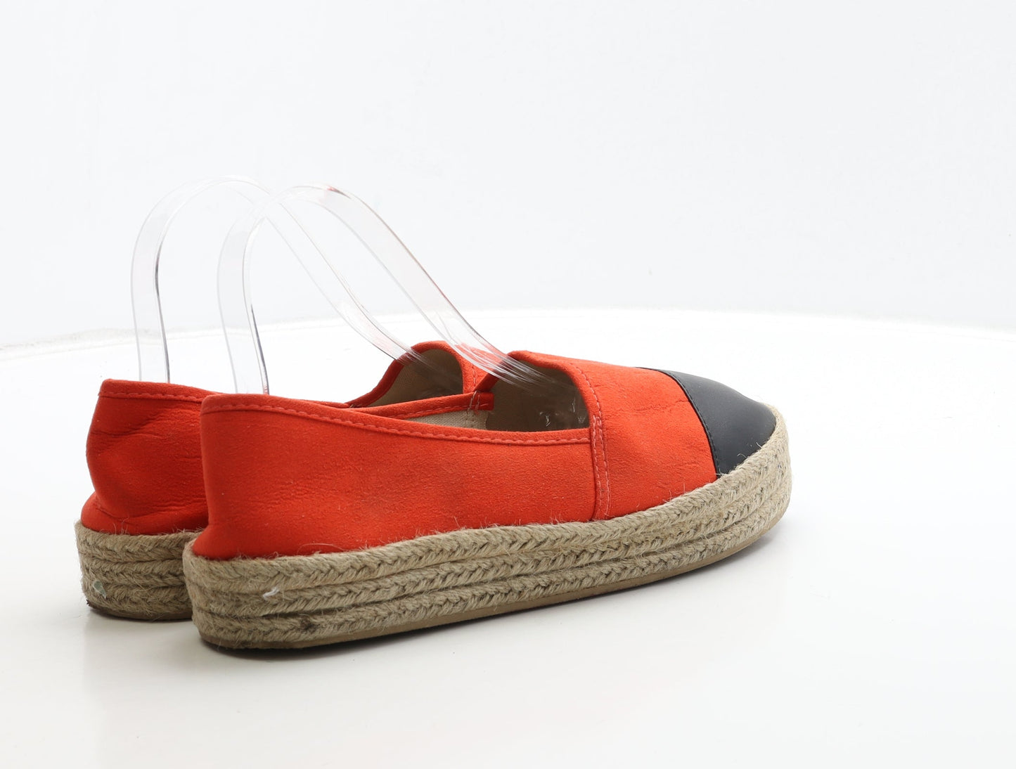 Primark Womens Orange Leather Loafer Flat UK 7 40