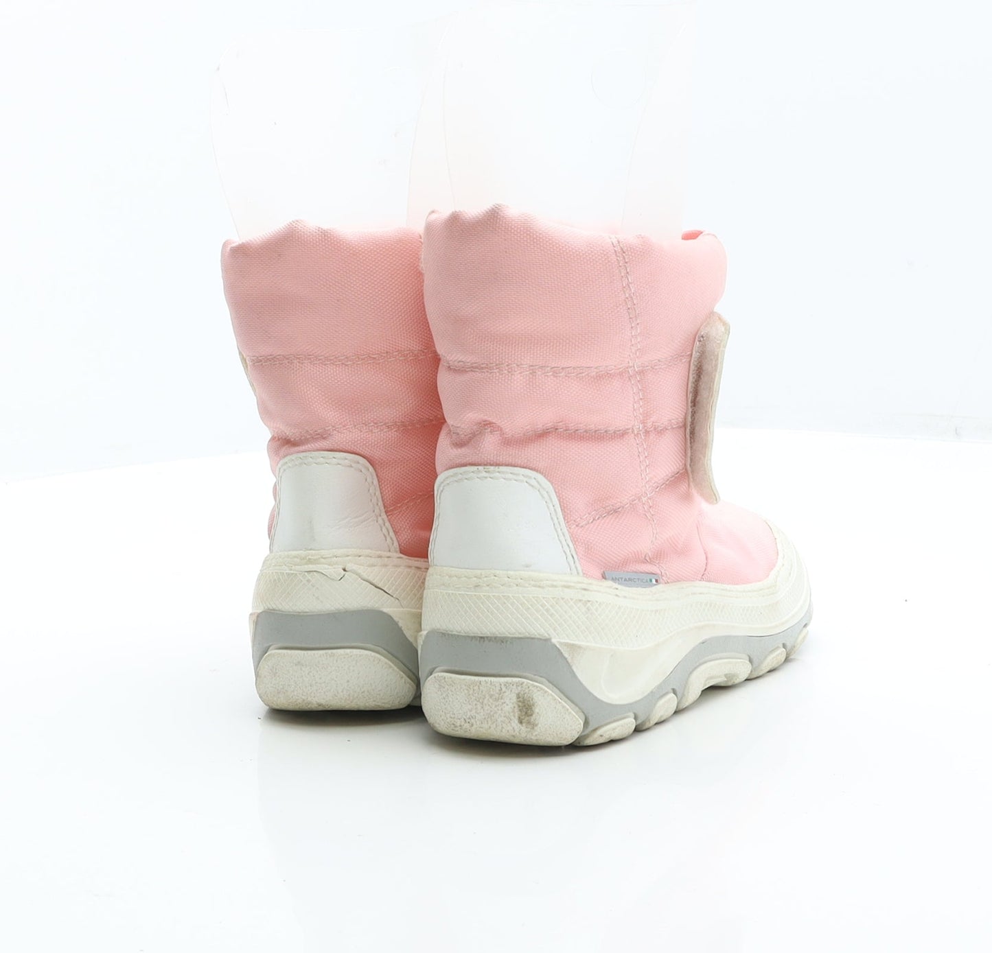 Preworn Girls Pink Synthetic Snow Boot Boot UK 9.5 27