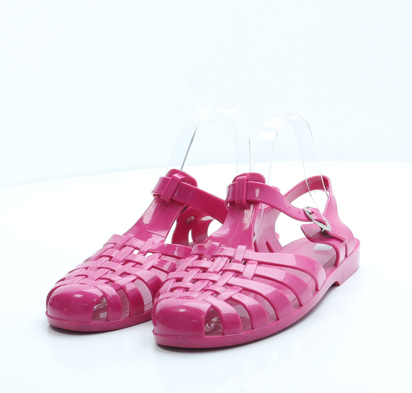 Preworn Womens Pink Rubber Fisherman Sandal UK 5 38