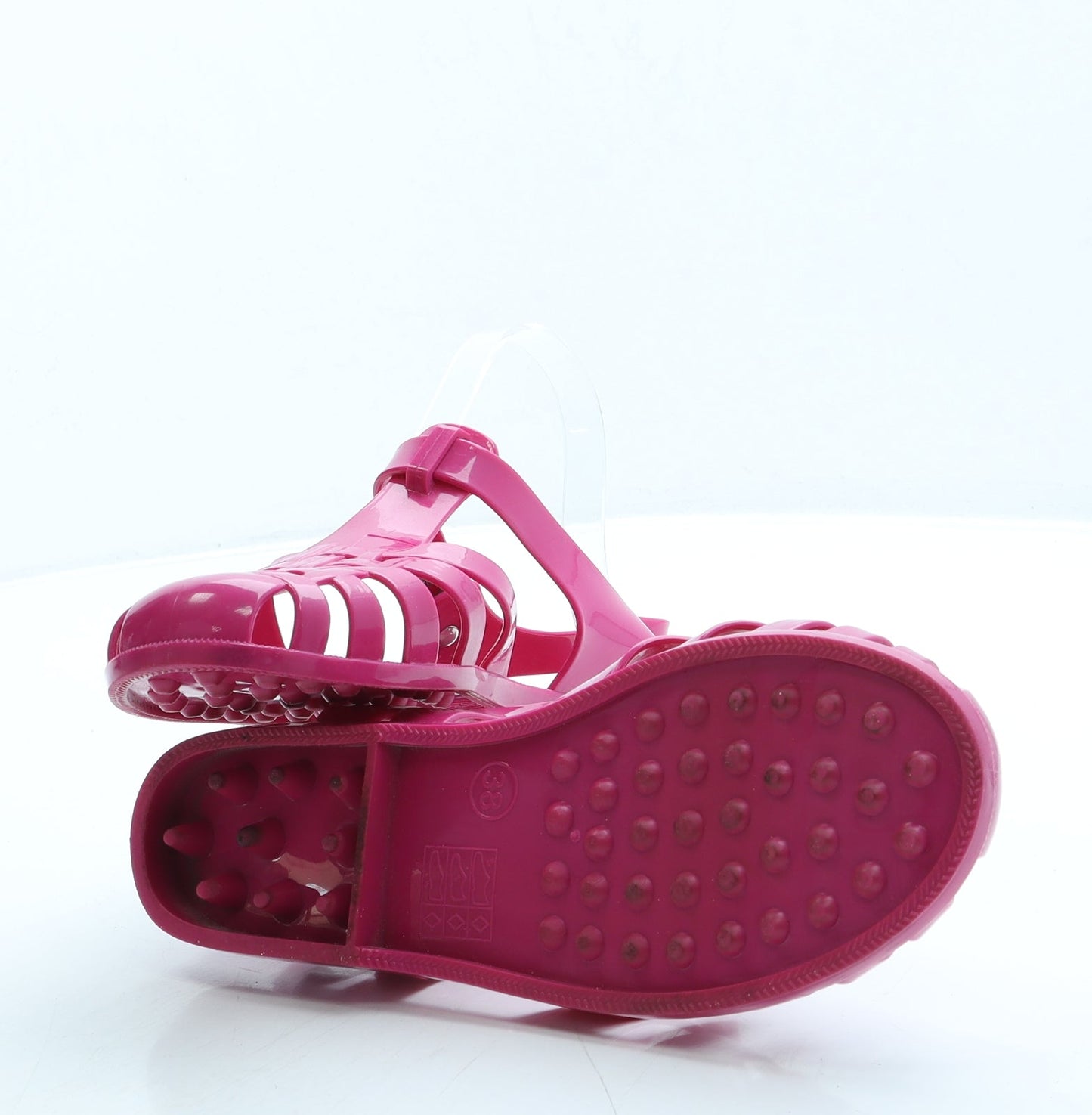 Preworn Womens Pink Rubber Fisherman Sandal UK 5 38