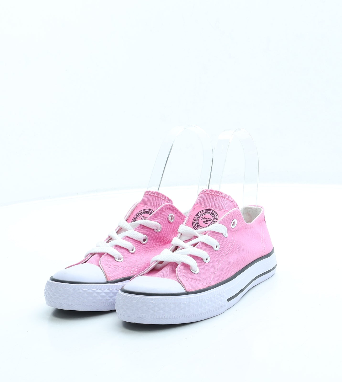 SoulCal&Co Girls Pink Fabric Trainer UK 13 31.5