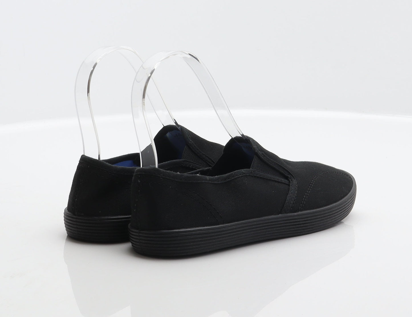 Marks and Spencer Boys Black Fabric Slip On Trainer UK 1 33