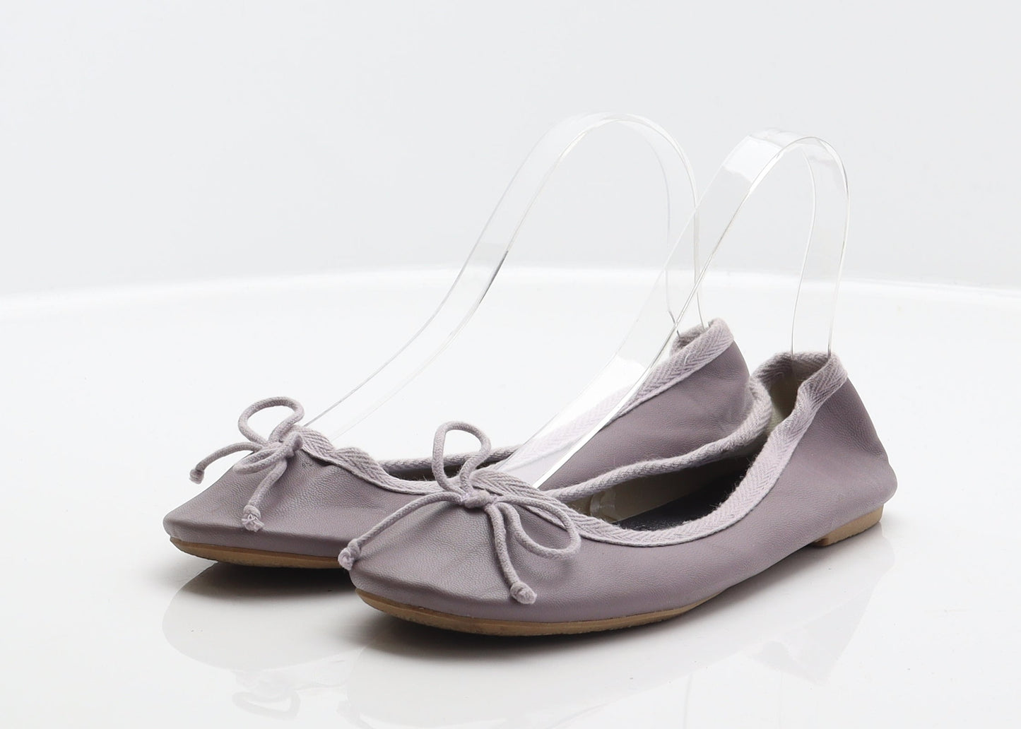 George Womens Purple Synthetic Ballet Flat UK 4
