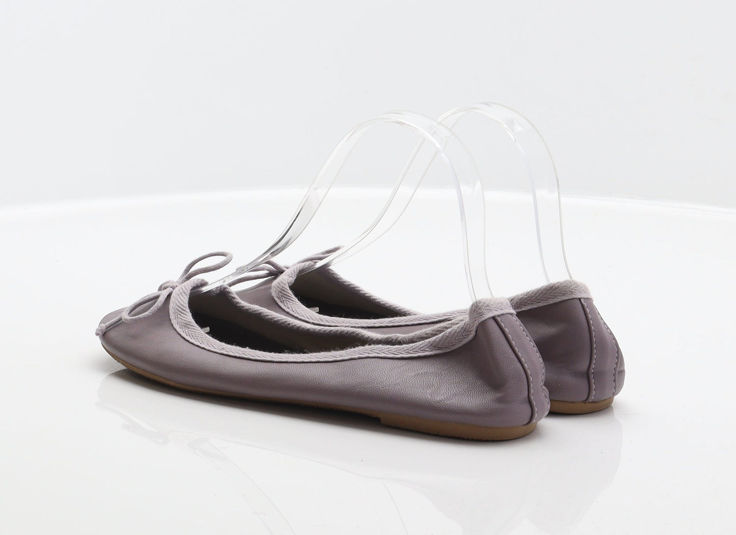 George Womens Purple Synthetic Ballet Flat UK 4