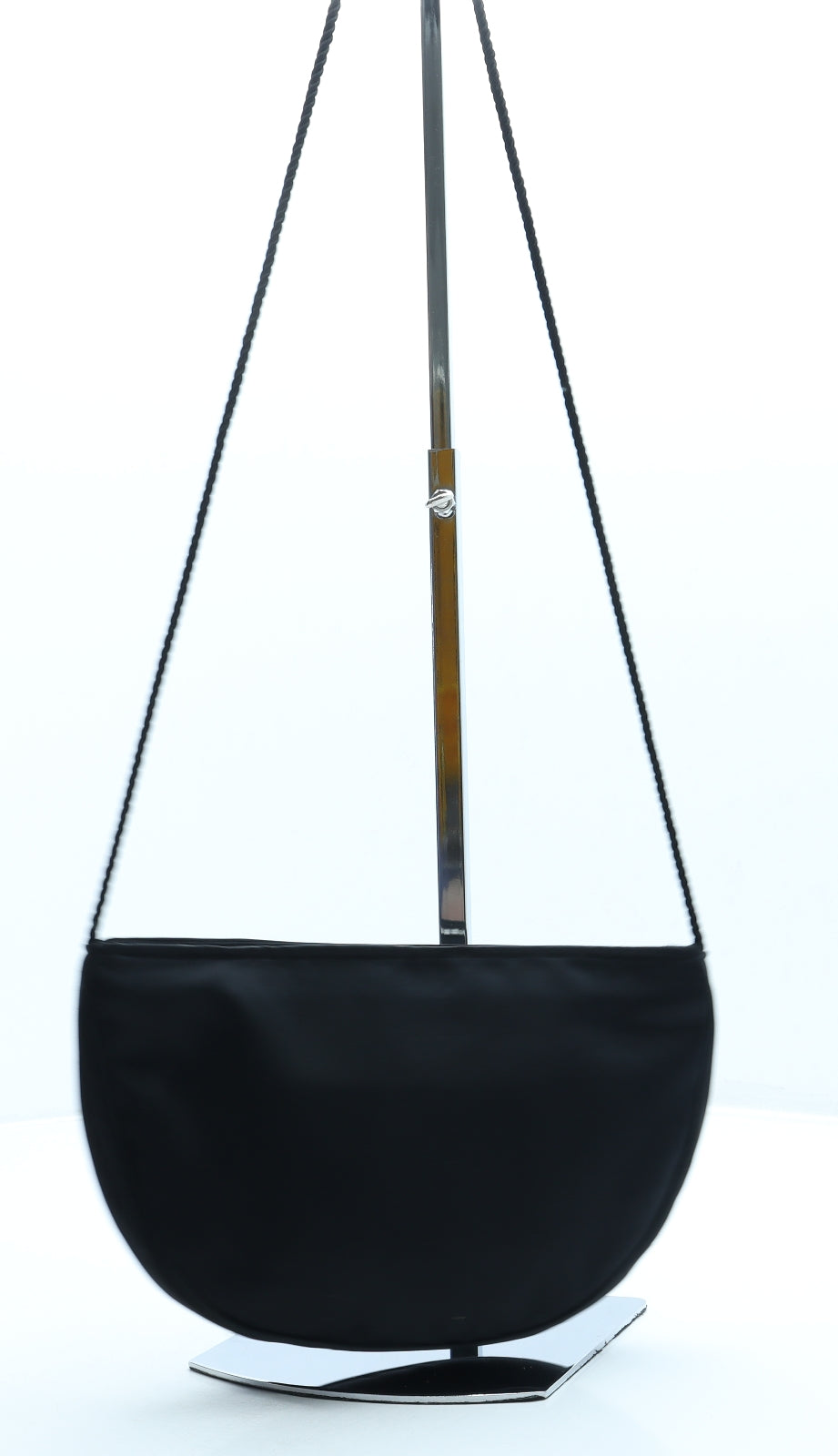 Preworn Womens Black Polyester Crossbody Size Mini