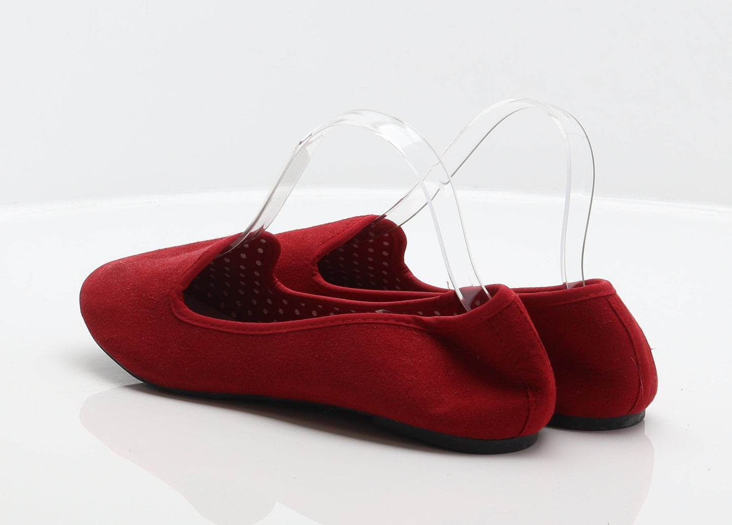 Atmosphere Womens Red Polyester Ballet Flat UK 7 41