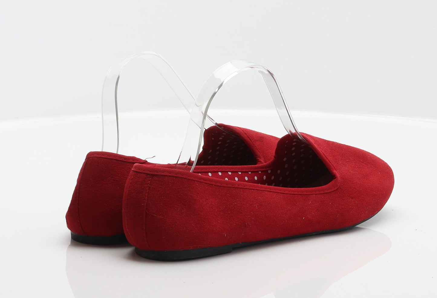 Atmosphere Womens Red Polyester Ballet Flat UK 7 41