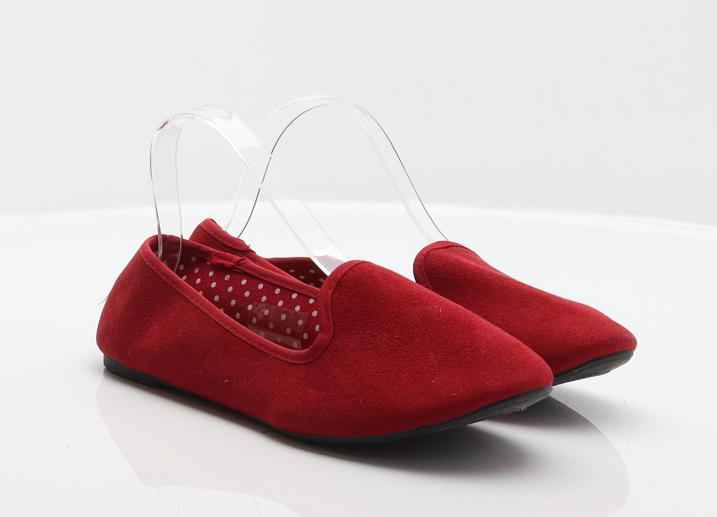 Atmosphere Womens Red Polyester Ballet Flat UK 7 41