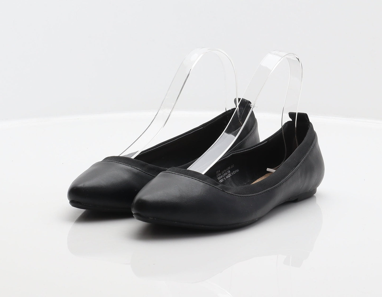 George Womens Black Synthetic Ballet Flat UK 4 37