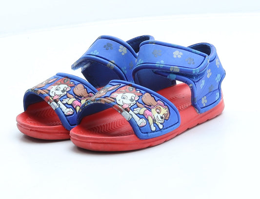 Preworn Boys Multicoloured Geometric Polyester Slip On Sandal UK 6 - Paw Patrol