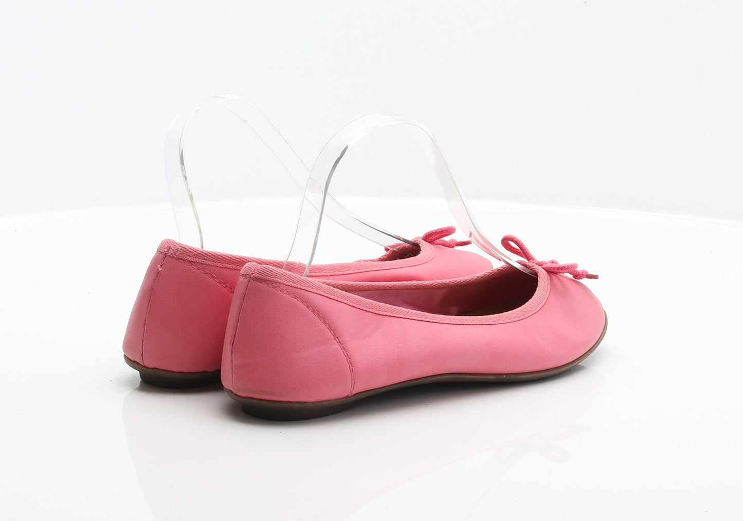 Preworn Womens Pink Synthetic Ballet Flat UK 5 38