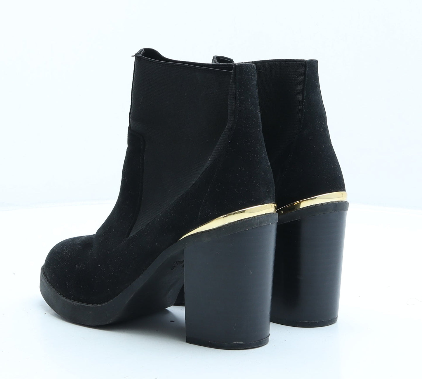 Atmosphere Womens Black Suede Chelsea Boot UK 3