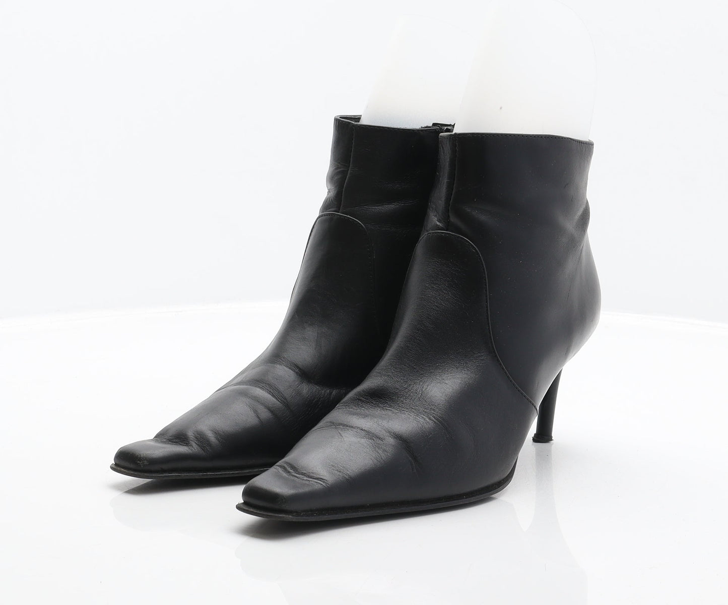 George Womens Black Leather Bootie Boot UK 5.5 39
