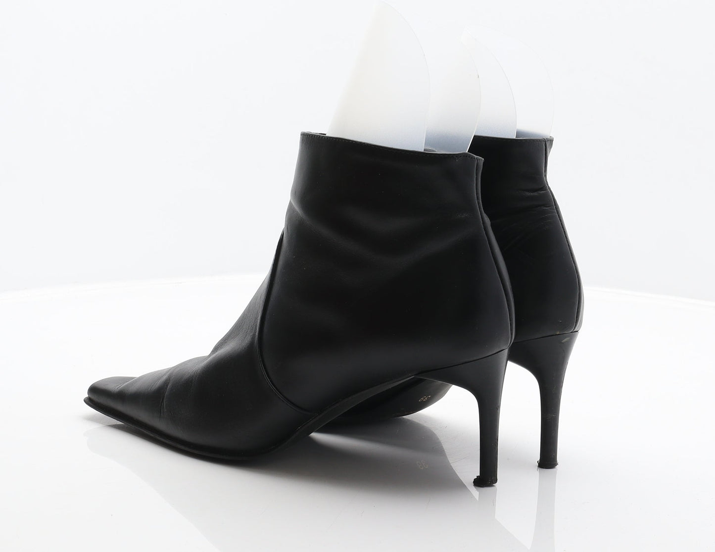 George Womens Black Leather Bootie Boot UK 5.5 39