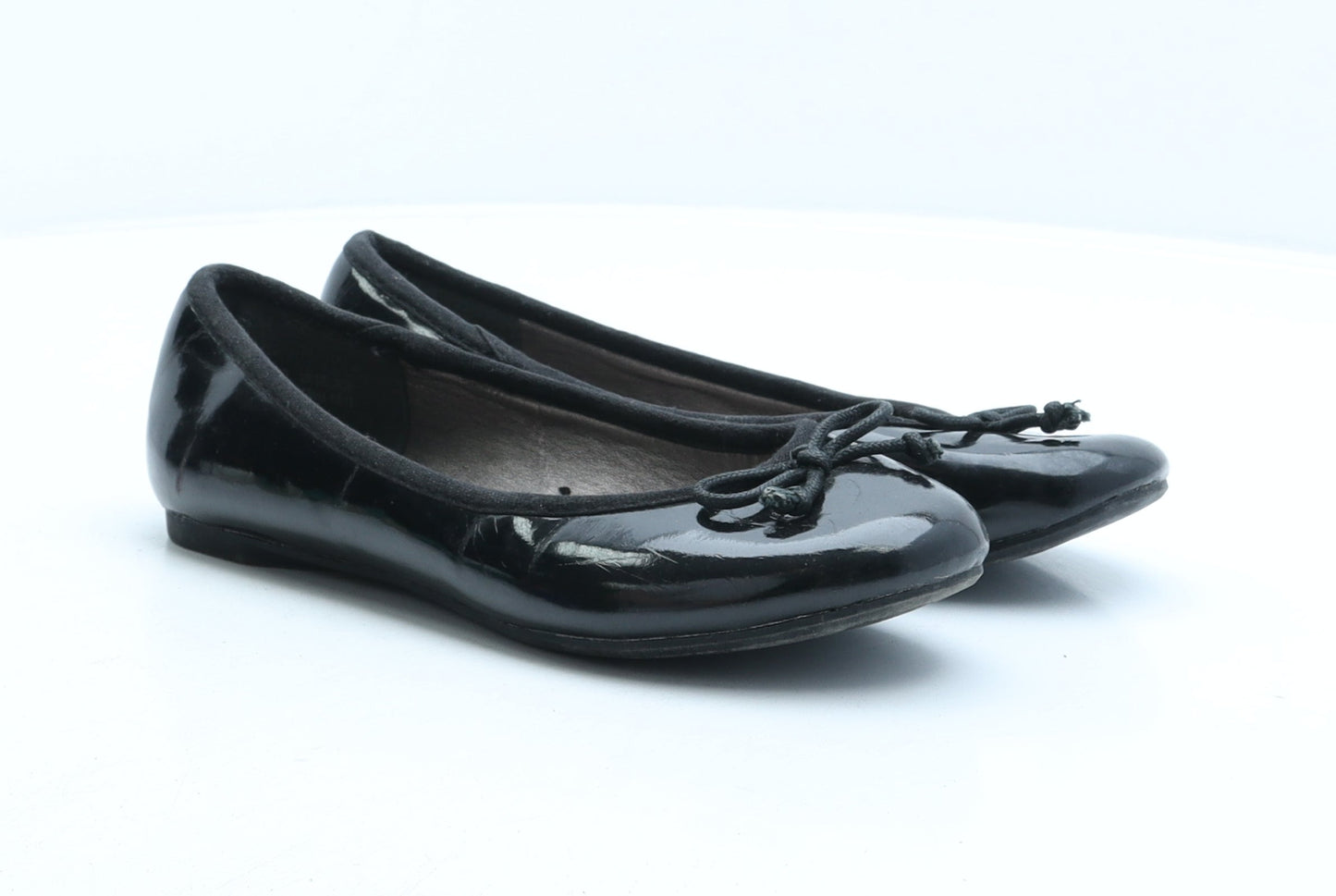 Preworn Womens Black Synthetic Ballet Casual UK 3