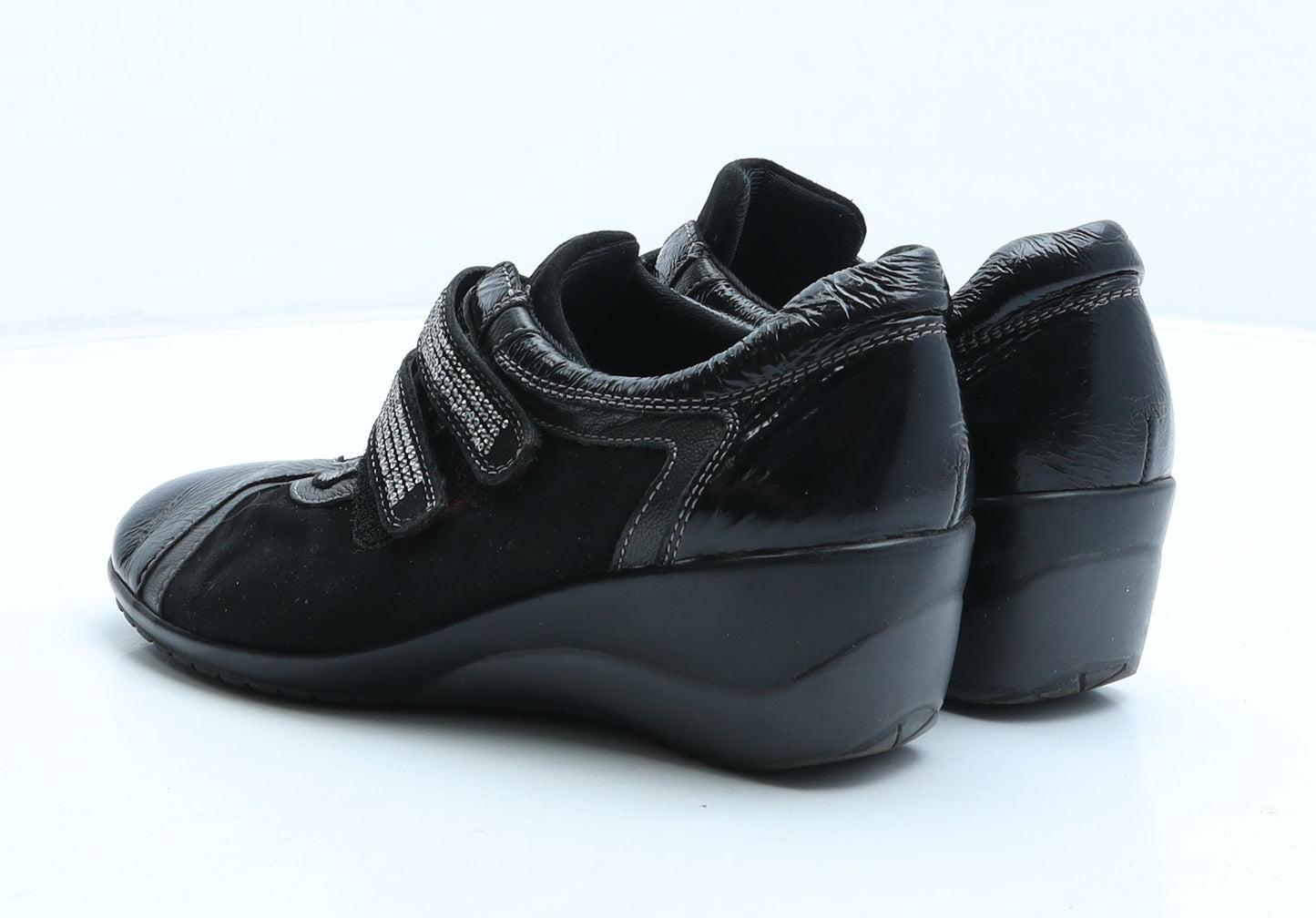Preworn Womens Black Synthetic Trainer UK 3 36
