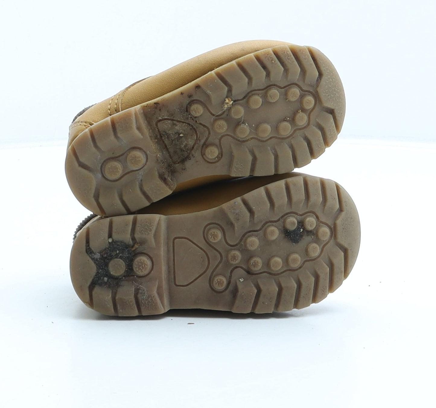 George Boys Beige Synthetic Combat Boot UK 5 22