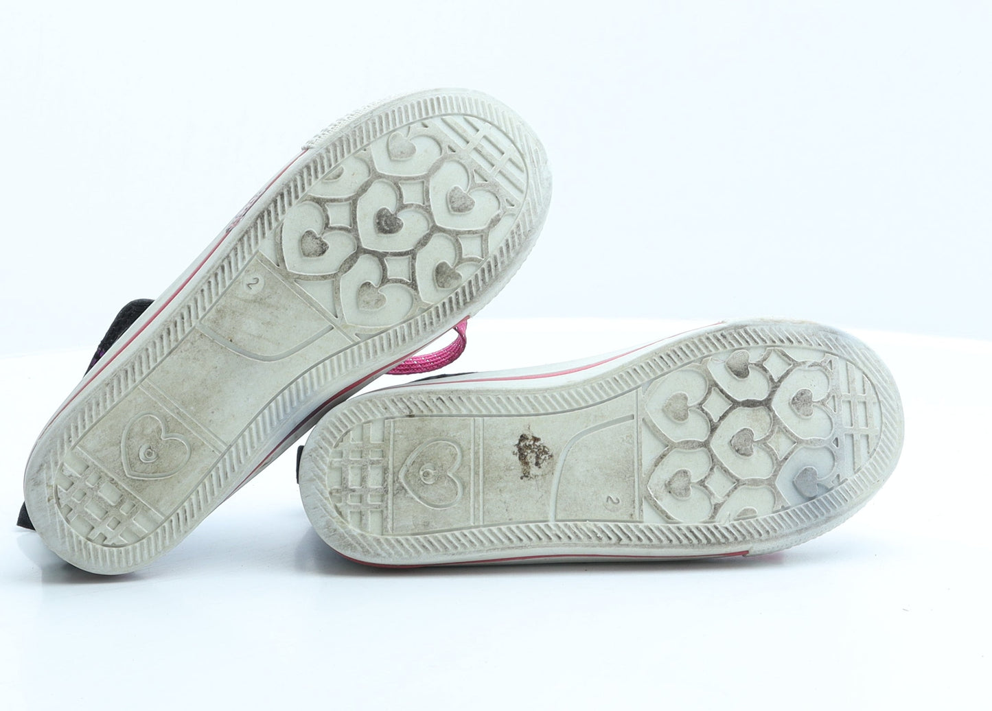Preworn Girls Multicoloured Animal Print Fabric Trainer UK 2 - Tiger Print