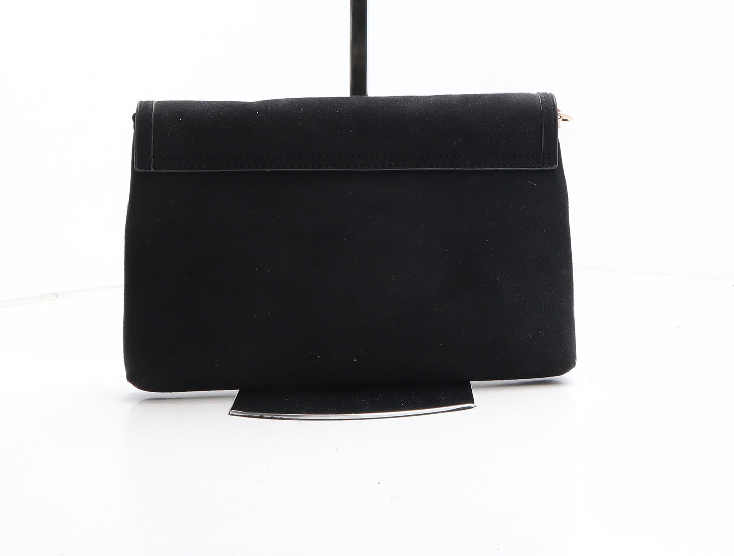 Preworn Womens Black Polyester Clutch Size Small