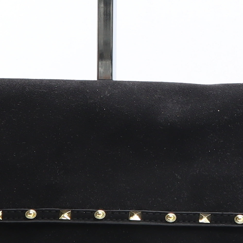 Preworn Womens Black Polyester Clutch Size Small